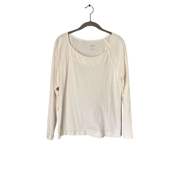 Talbots women’s sequin beaded collar long sleeve top size large - Picture 1 of 4